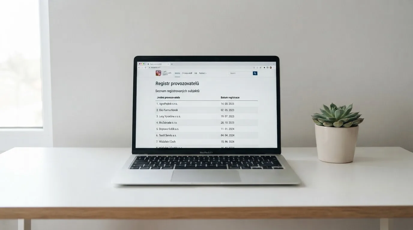 Úřední výpis z registru Ministerstva financí ČR s logy licencovaných online kasin
