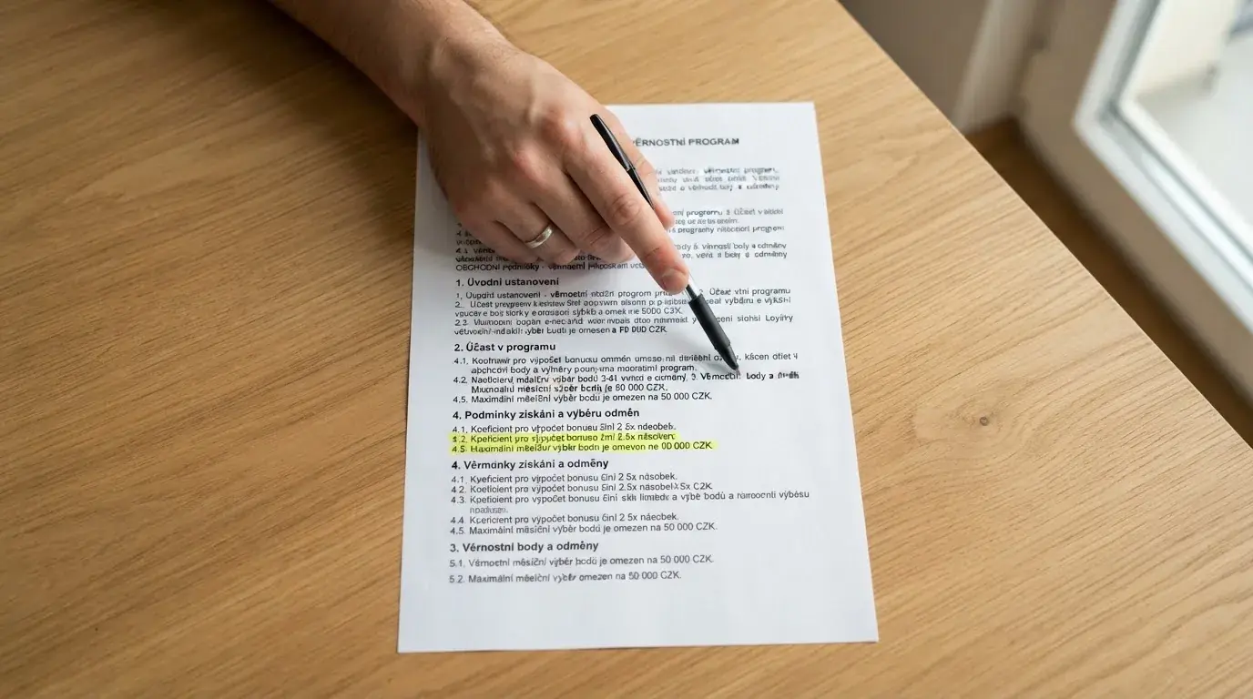 Detail podmínek bonusu bez vkladu — zvýrazněné protočení, maximální výběr a datum platnosti